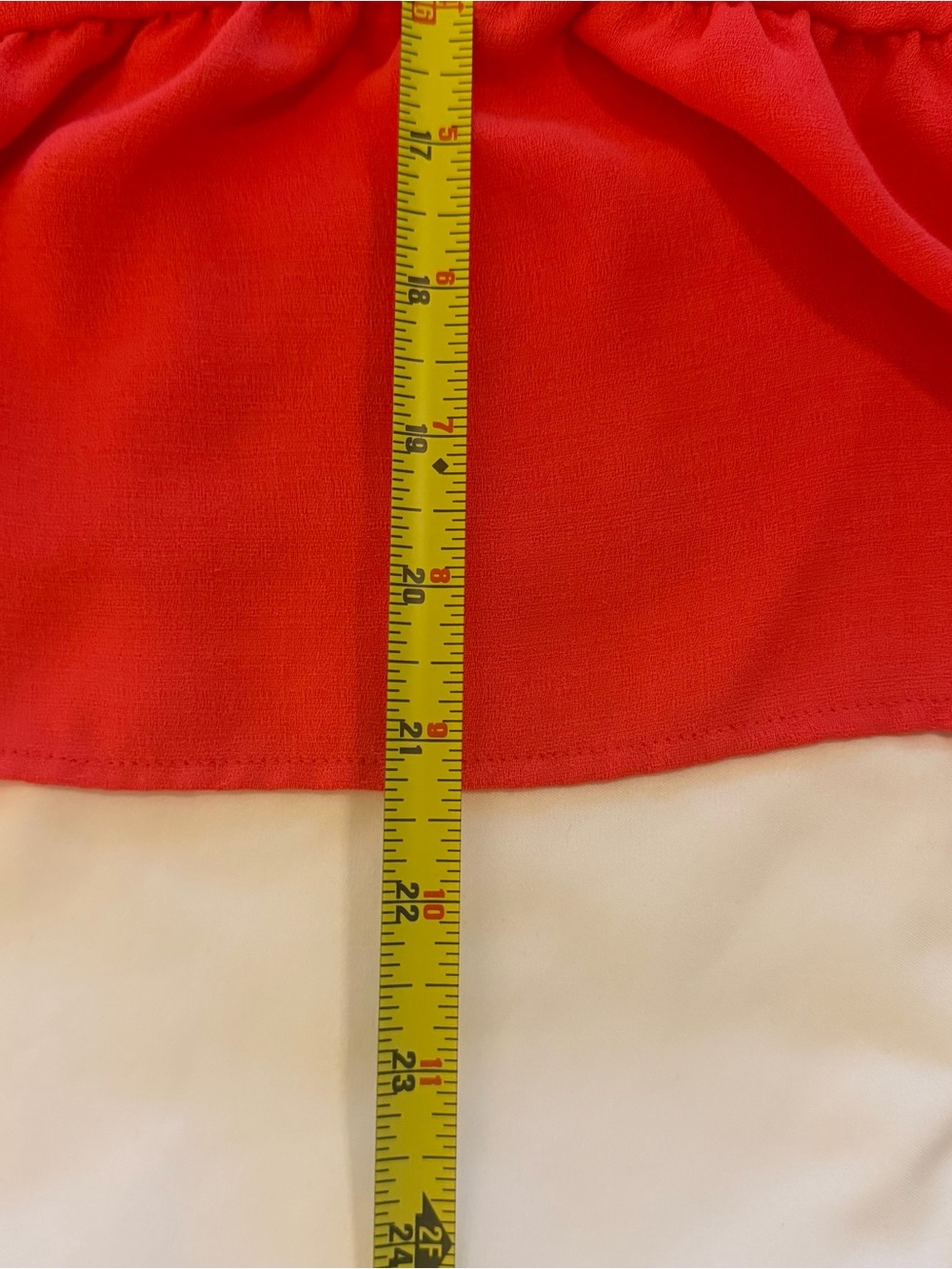 LOFT Bright Red Ruffle Hem Camisole - Picture 5 of 8